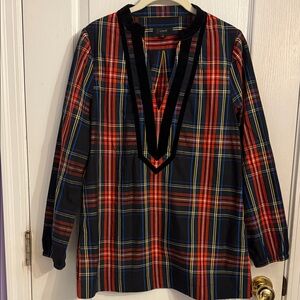 J. Crew Tartan Plaid Tunic